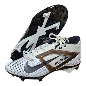 Nike Alpha Menace 4 Pro White Black Football Cleats Men's Size 14 Wide New